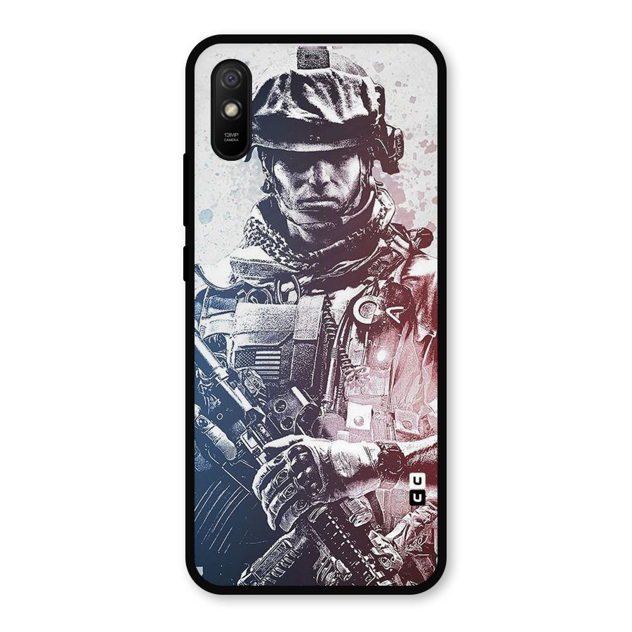 Saviour Metal Back Case for Redmi 9a