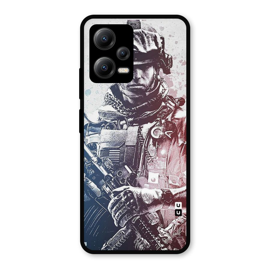 Saviour Metal Back Case for Redmi Note 12 5G