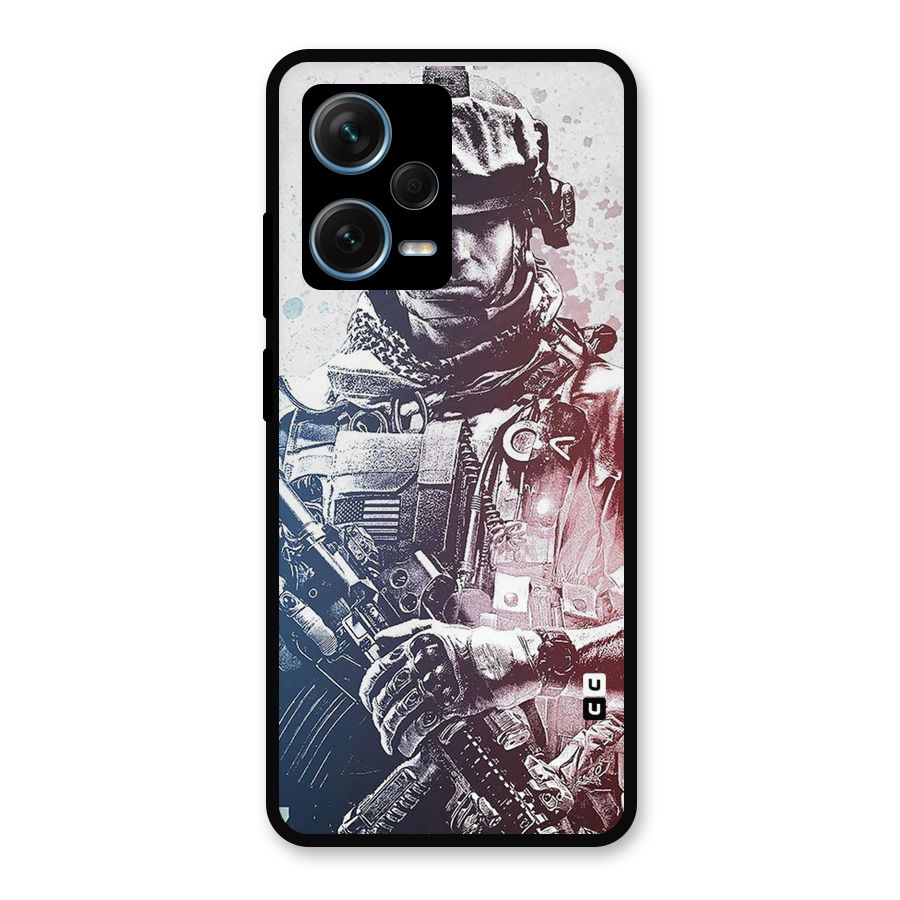 Saviour Metal Back Case for Redmi Note 12 Pro Plus 5G
