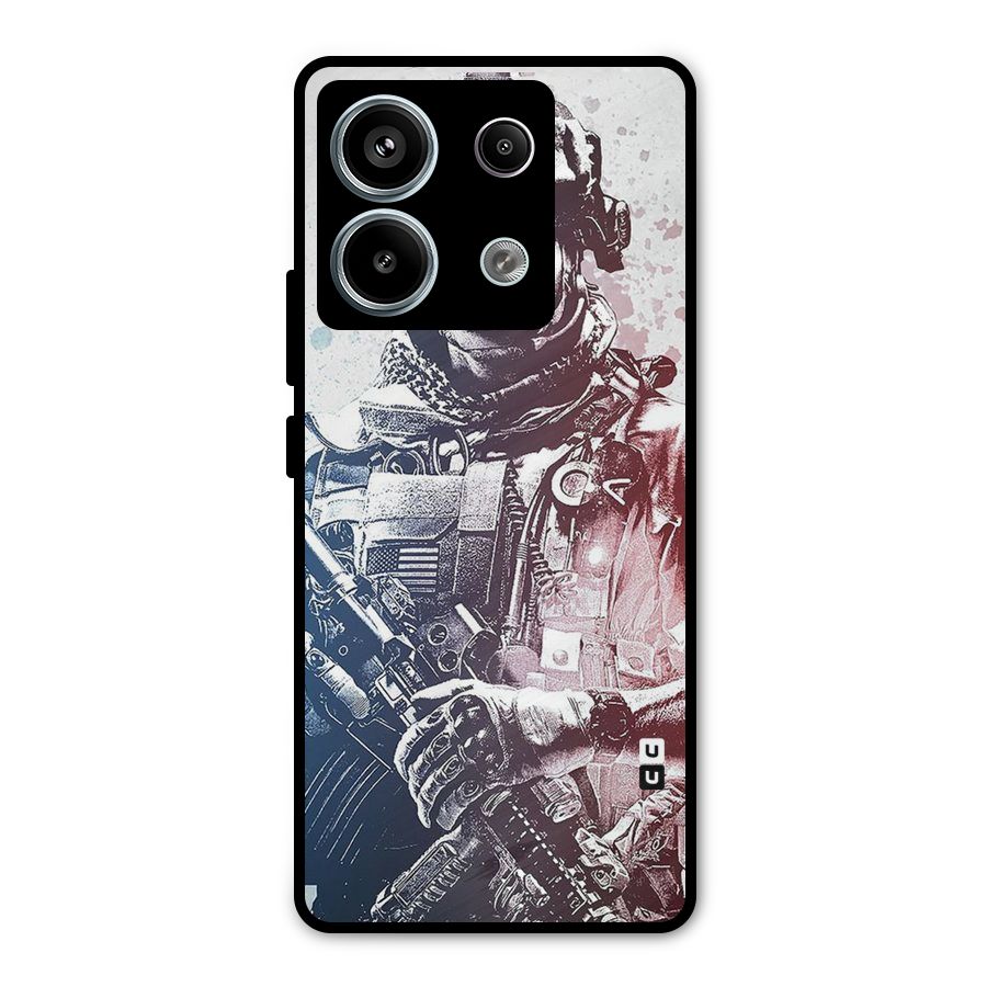 Saviour Metal Back Case for Redmi Note 13 Pro 5G