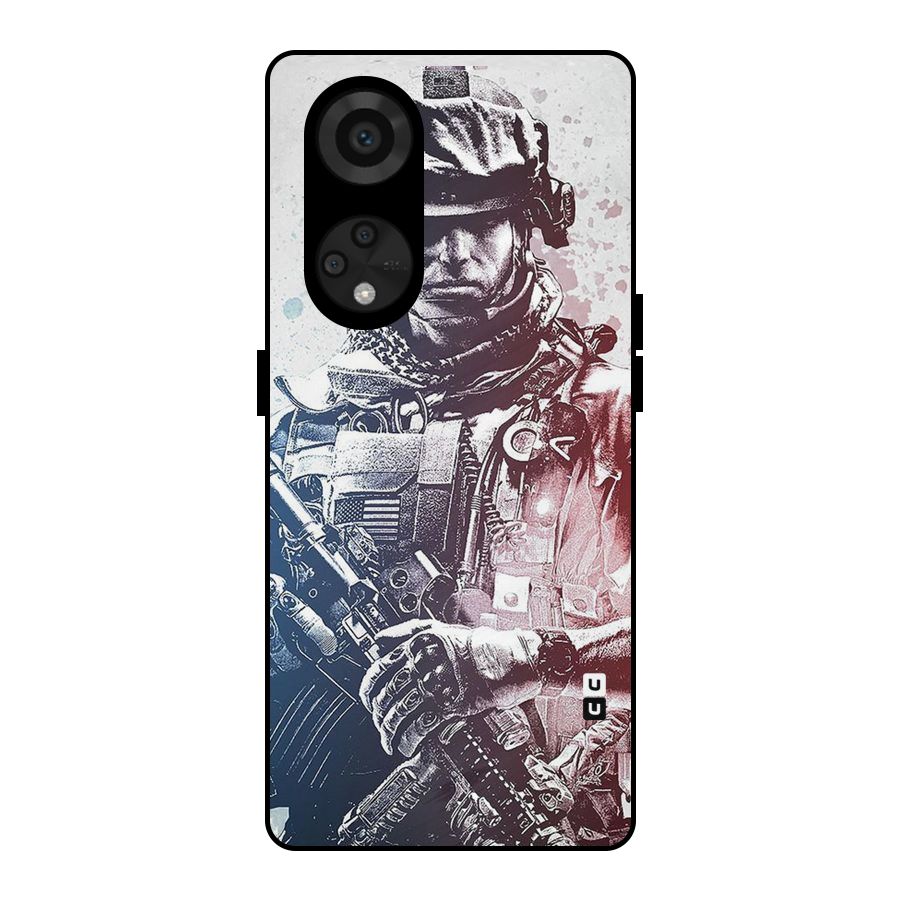 Saviour Metal Back Case for Reno8 T 5G