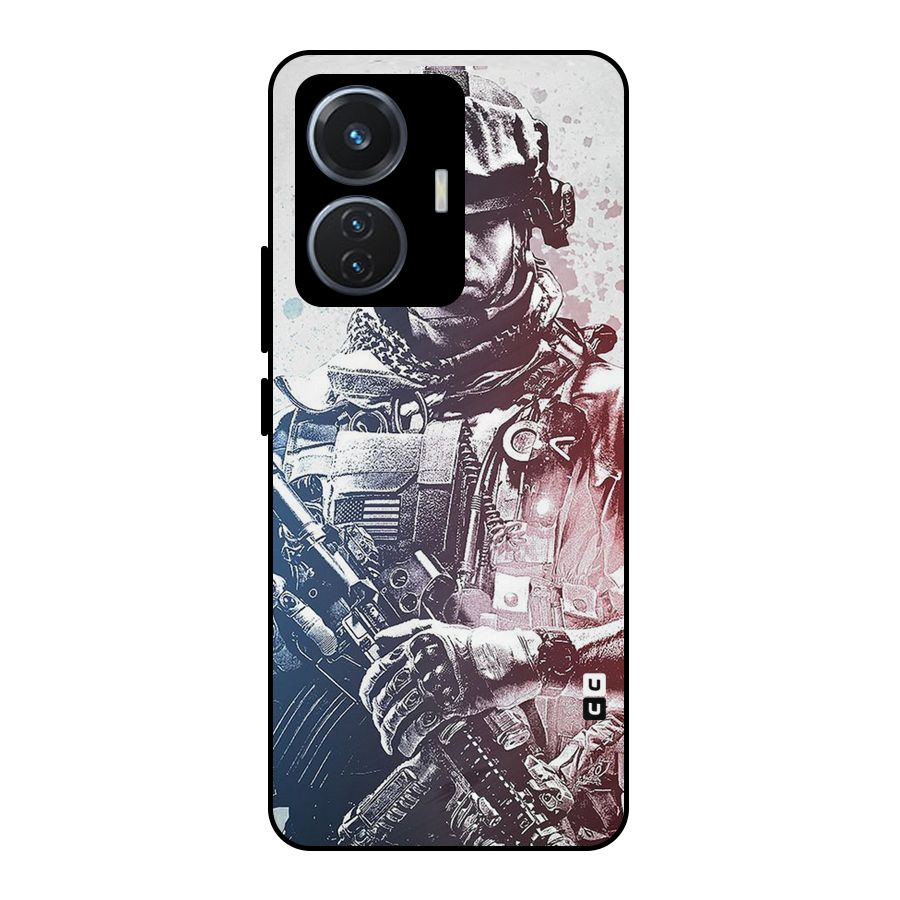 Saviour Metal Back Case for Vivo T1 44W