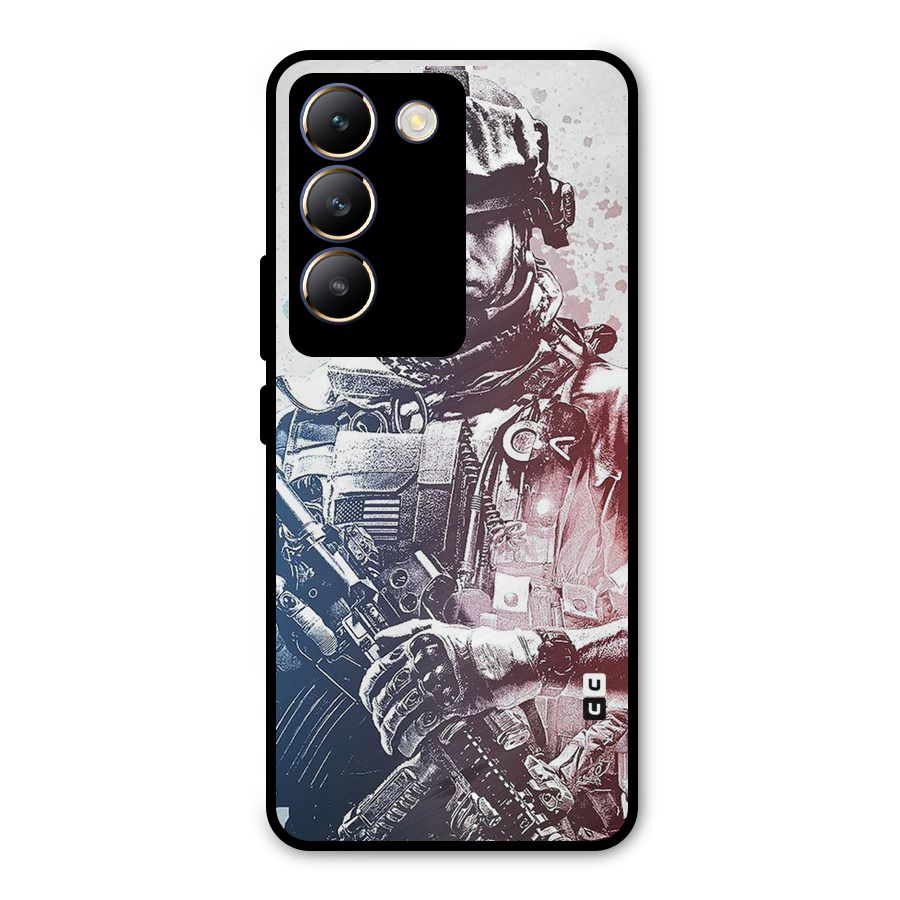 Saviour Metal Back Case for Vivo T3 5G