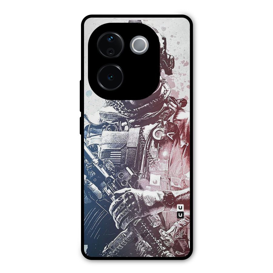 Saviour Metal Back Case for Vivo T3 Pro