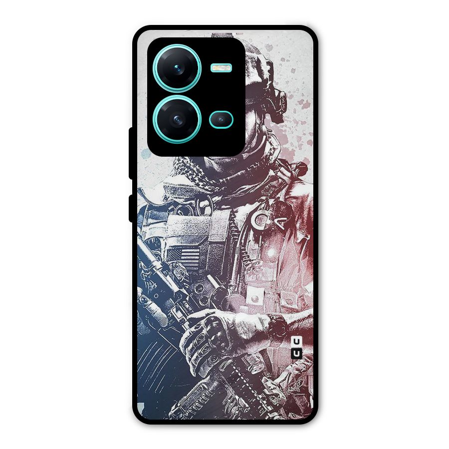 Saviour Metal Back Case for Vivo V25