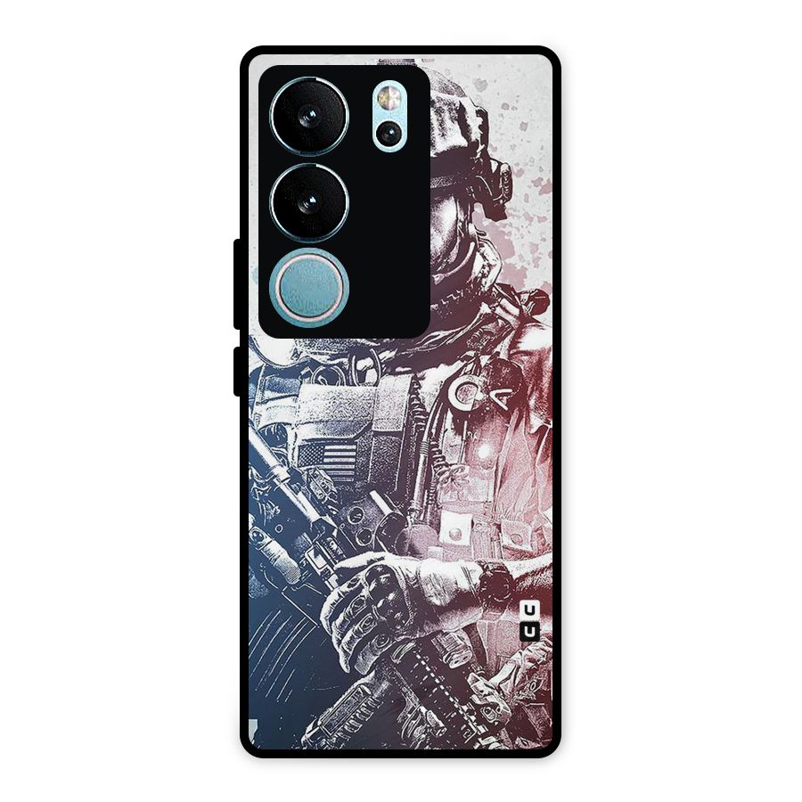 Saviour Metal Back Case for Vivo V29
