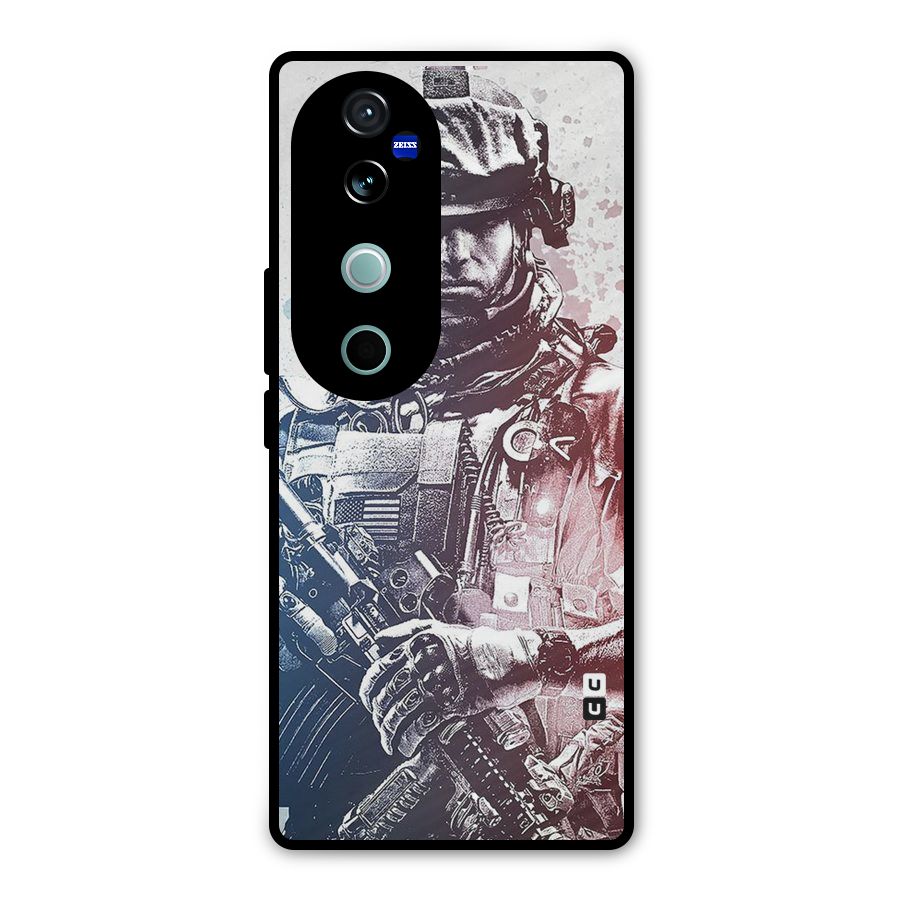 Saviour Metal Back Case for Vivo V40 Pro