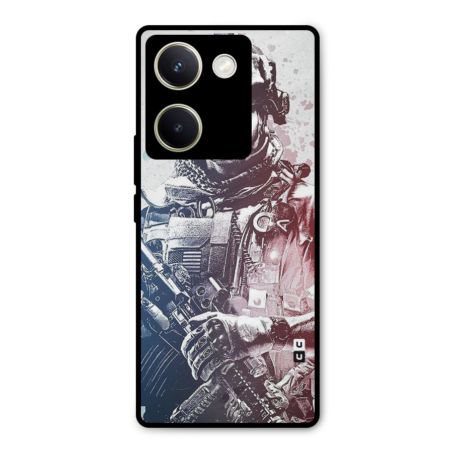 Saviour Metal Back Case for Vivo Y200 Pro