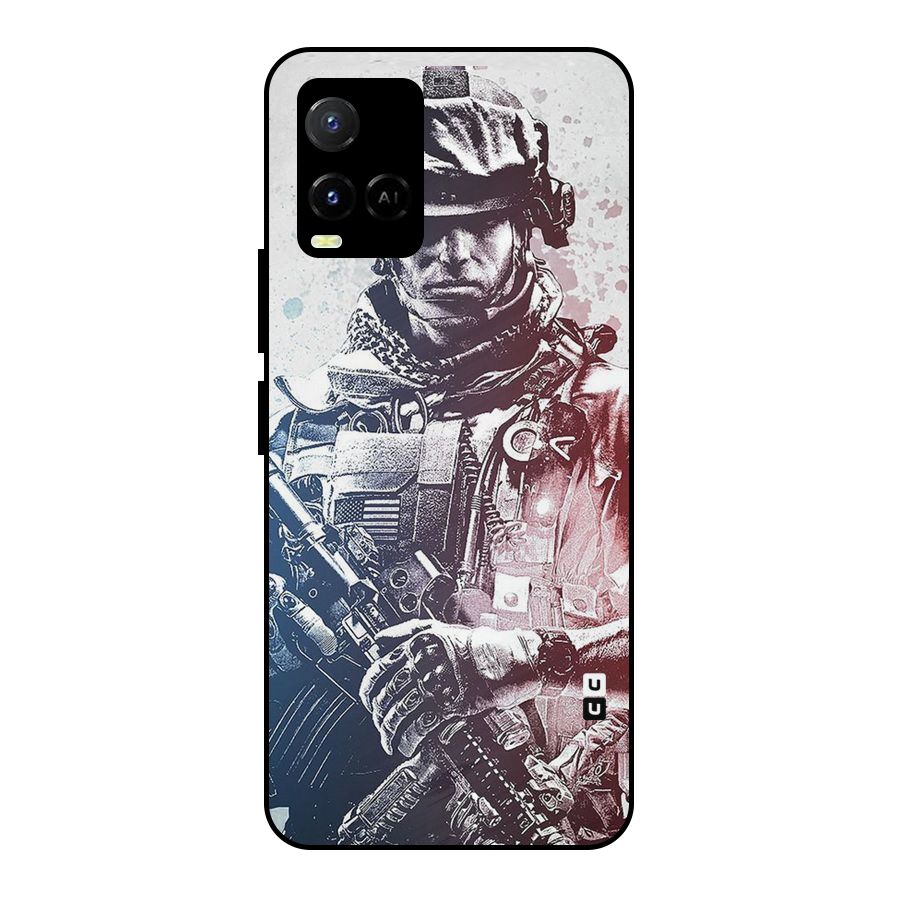 Saviour Metal Back Case for Vivo Y21