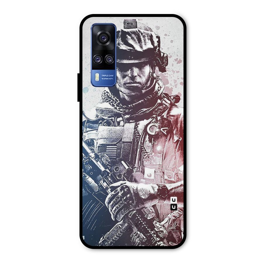 Saviour Metal Back Case for Vivo Y51A
