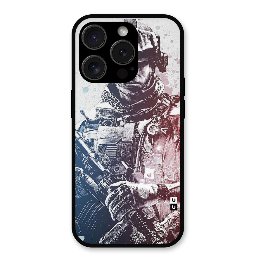 Saviour Metal Back Case for iPhone 15 Pro