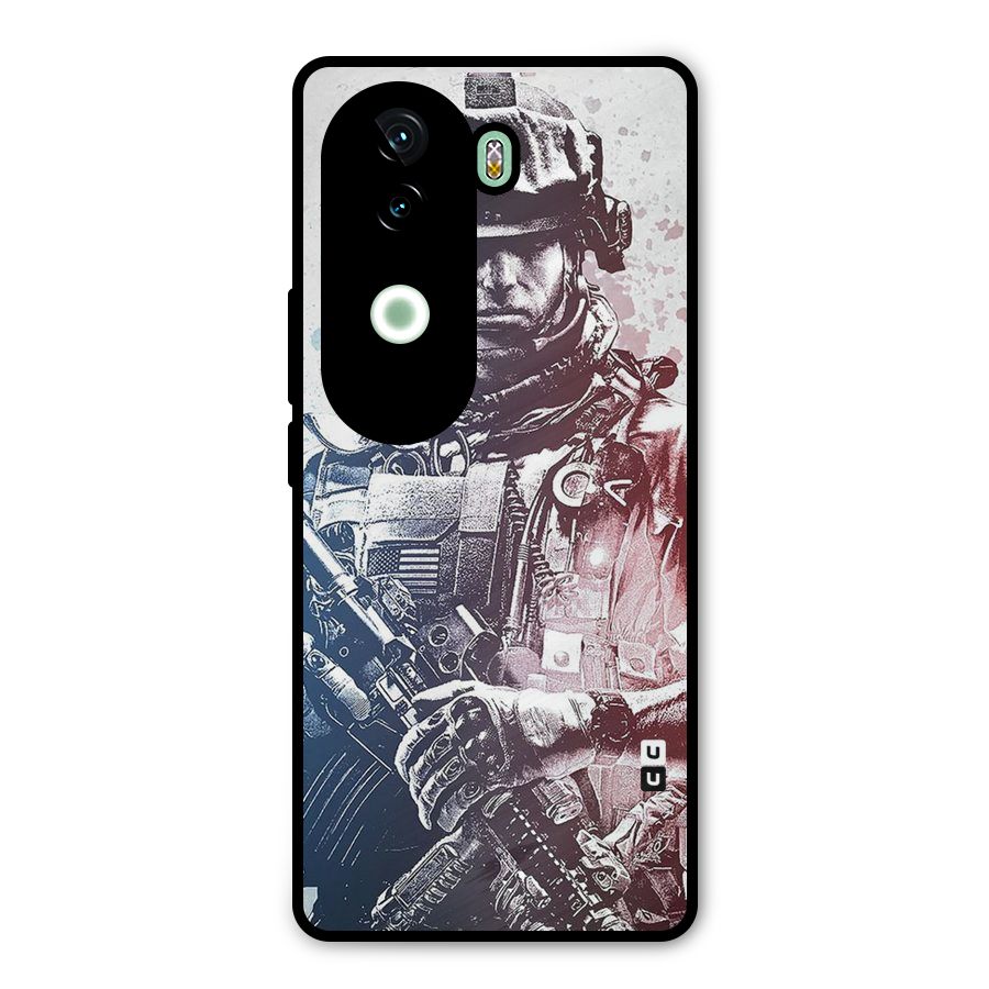 Saviour Metal Back Case for iQOO Z9s