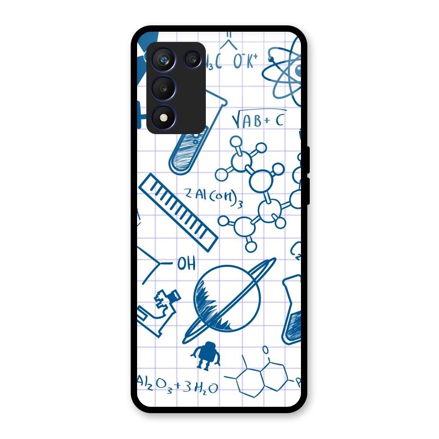 Science Notebook Glass Back Case for Realme 9 5G Speed
