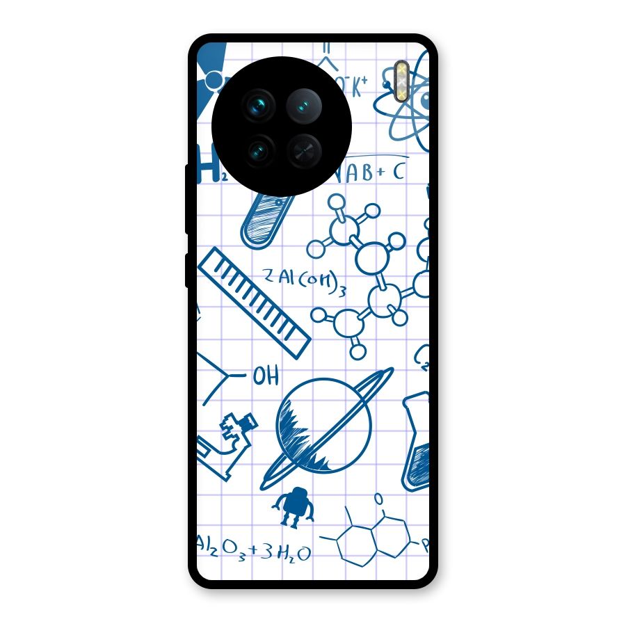 Science Notebook Glass Back Case for Vivo X90