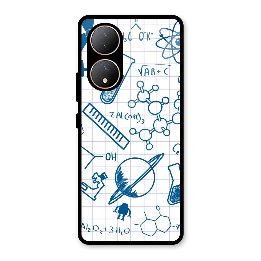 Science Notebook Glass Back Case for Vivo Y100A