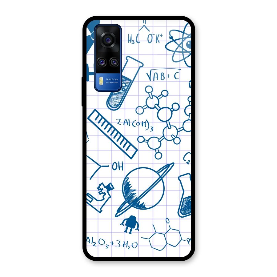 Science Notebook Glass Back Case for Vivo Y31