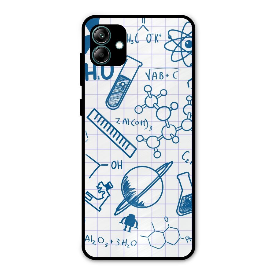 Science Notebook Metal Back Case for Galaxy A04