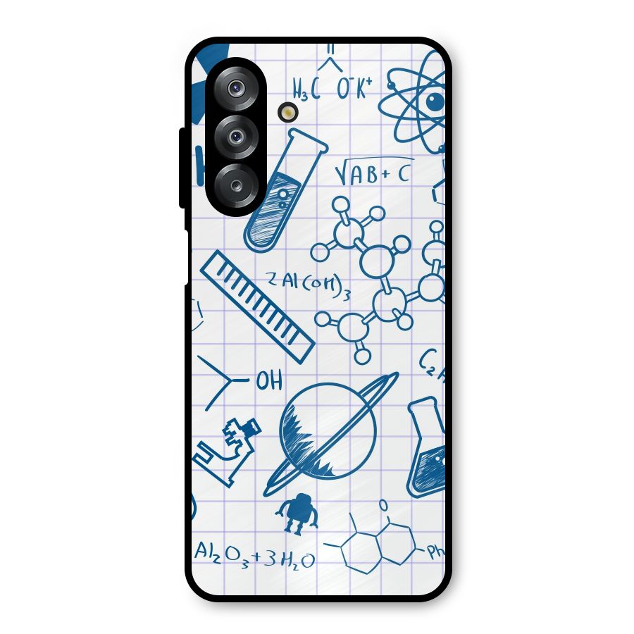 Science Notebook Metal Back Case for Galaxy A26