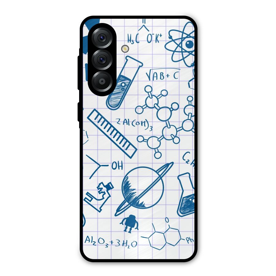 Science Notebook Metal Back Case for Galaxy A36