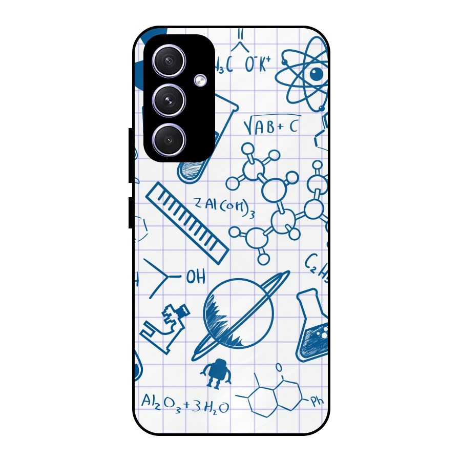 Science Notebook Metal Back Case for Galaxy A54
