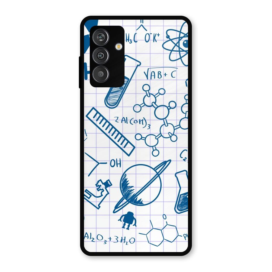Science Notebook Metal Back Case for Galaxy F13