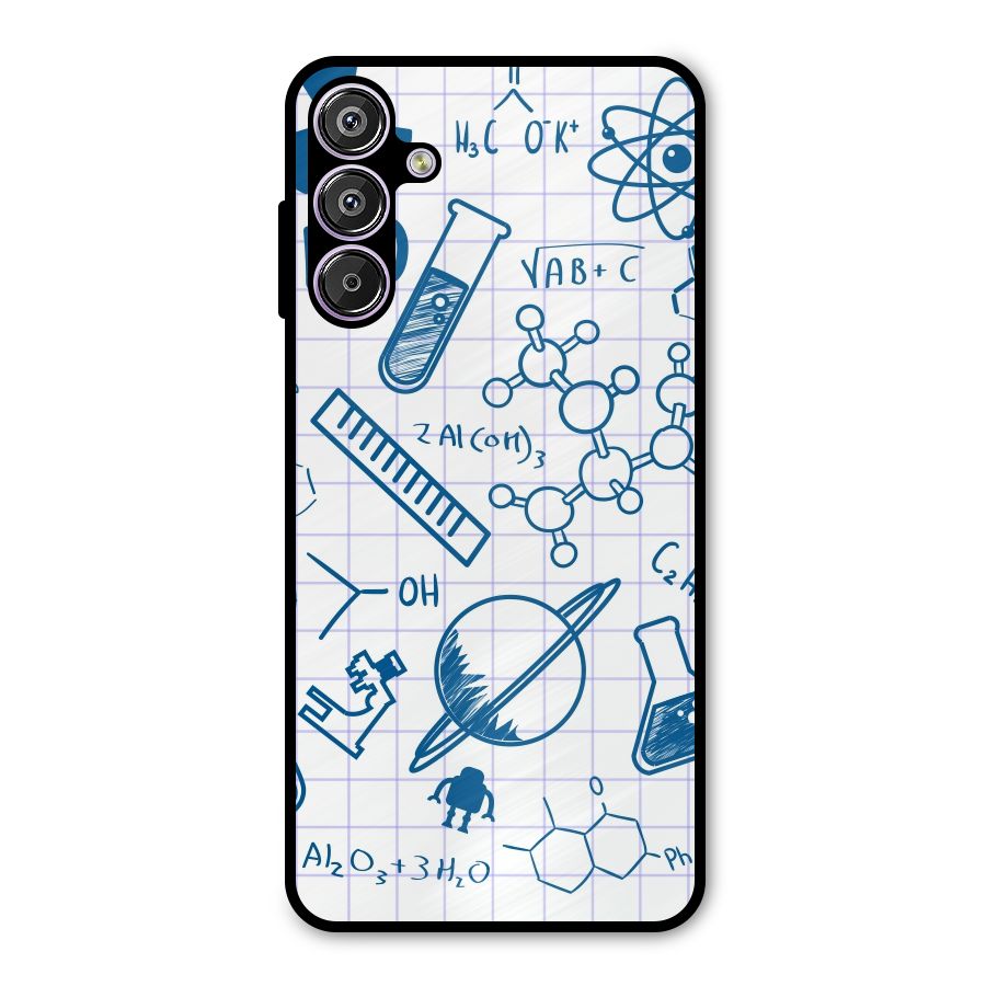Science Notebook Metal Back Case for Galaxy F15