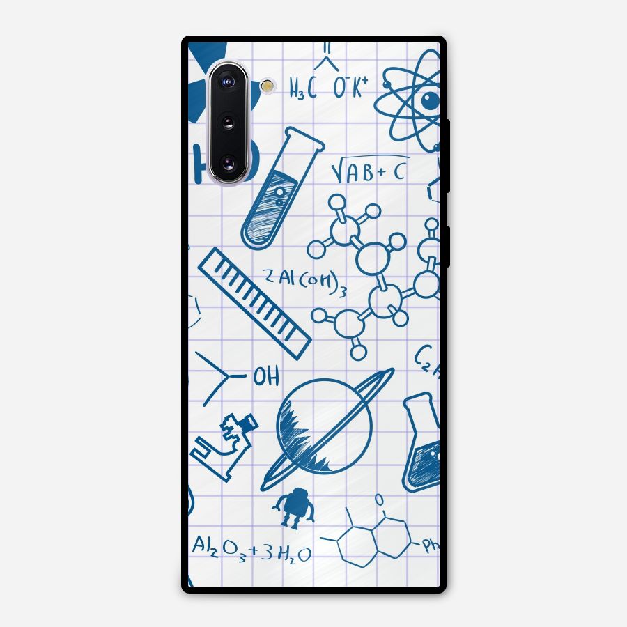 Science Notebook Metal Back Case for Galaxy Note 10