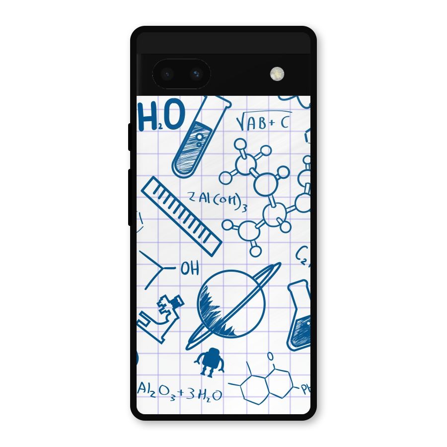 Science Notebook Metal Back Case for Google Pixel 6a
