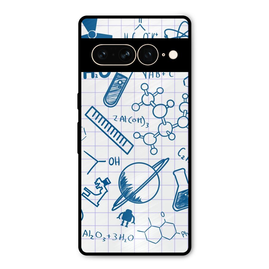 Science Notebook Metal Back Case for Google Pixel 7 Pro