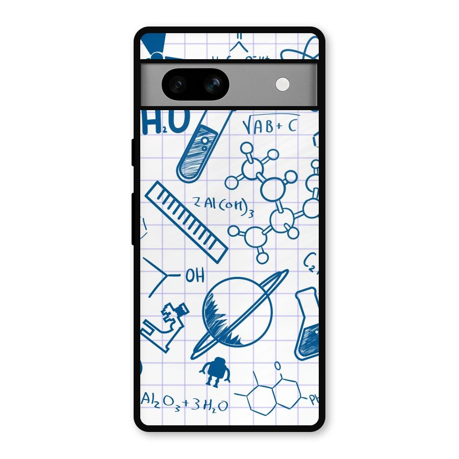 Science Notebook Metal Back Case for Google Pixel 7a
