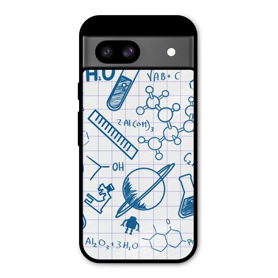 Science Notebook Metal Back Case for Google Pixel 8a