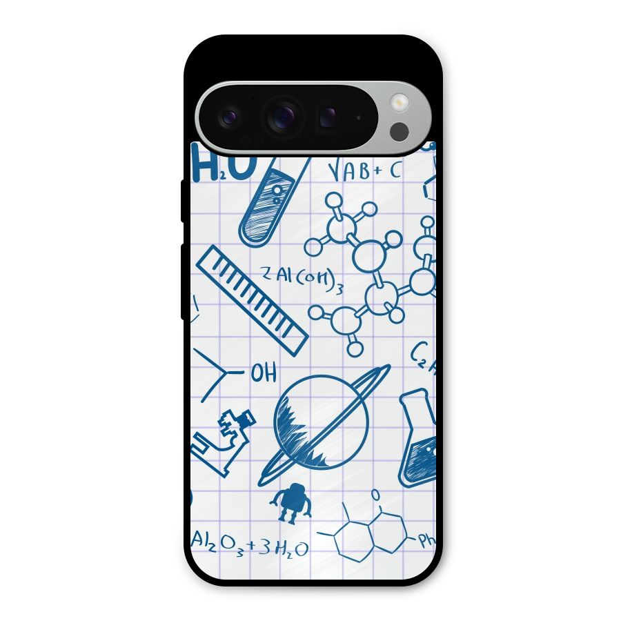 Science Notebook Metal Back Case for Google Pixel 9 Pro XL