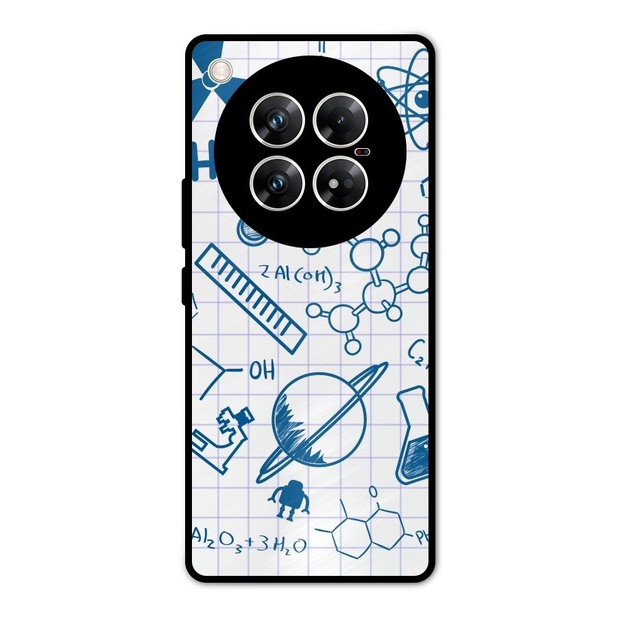 Science Notebook Metal Back Case for Infinix Zero 40 5G