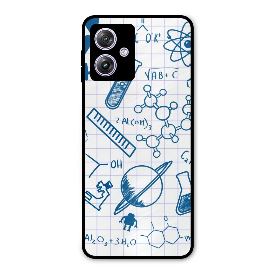 Science Notebook Metal Back Case for Moto G64