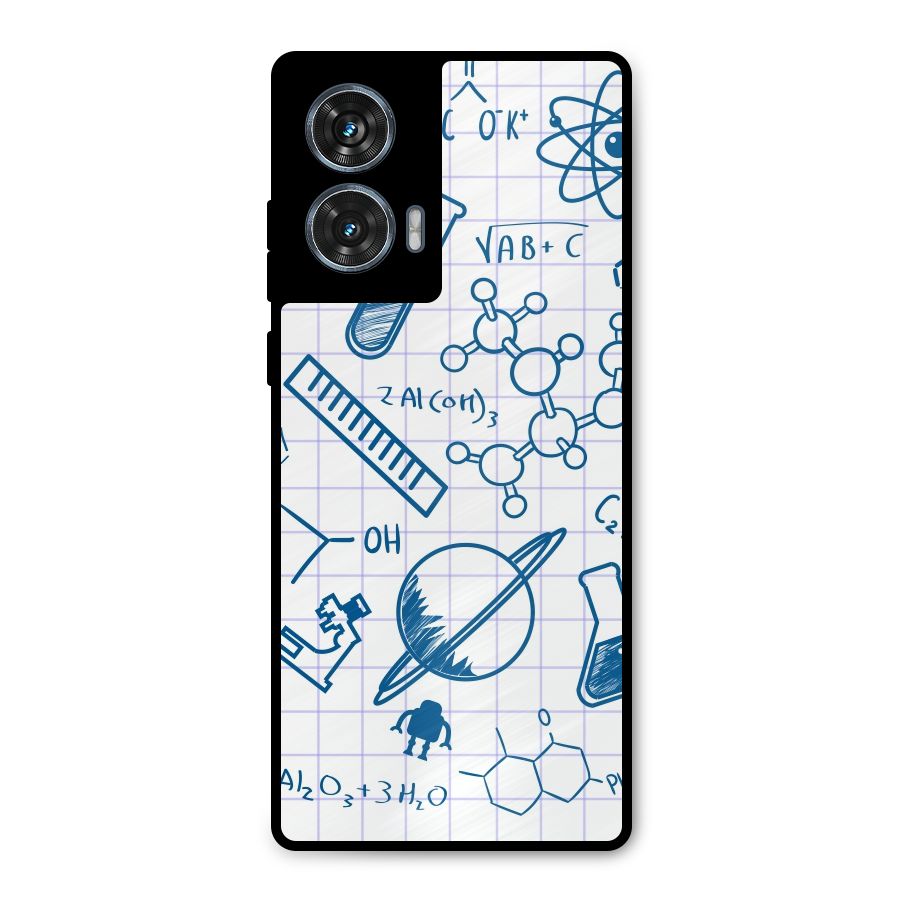Science Notebook Metal Back Case for Motorola G96