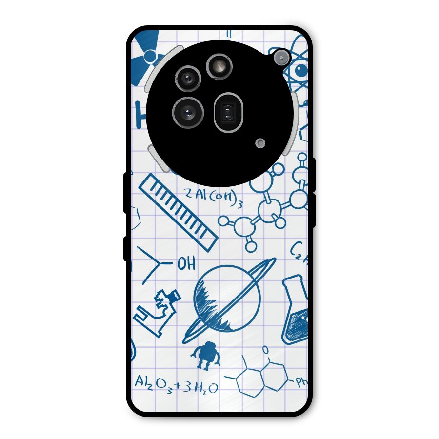 Science Notebook Metal Back Case for Nothing Phone 3a Pro
