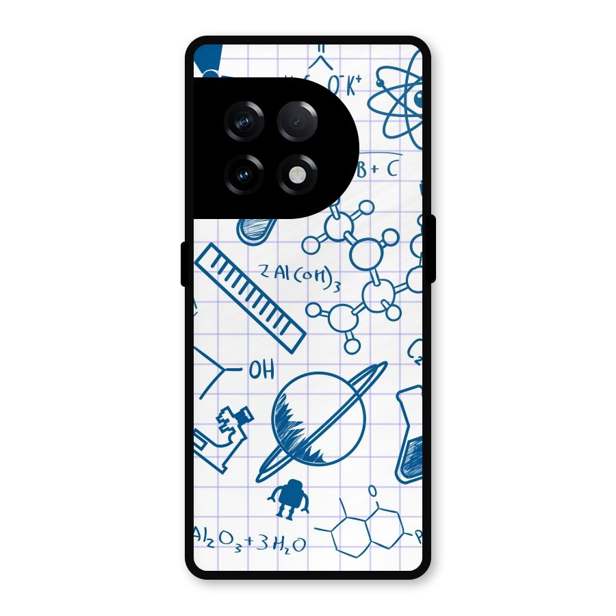 Science Notebook Metal Back Case for OnePlus 11R