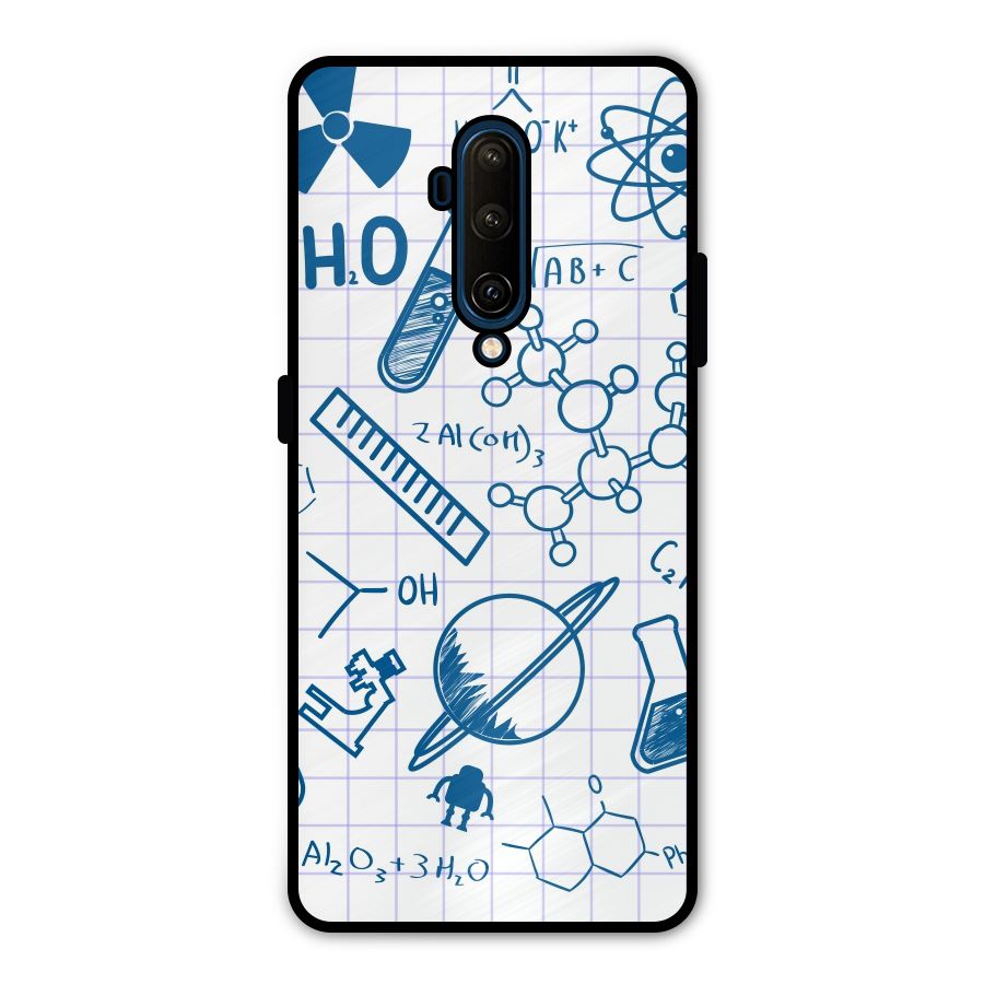 Science Notebook Metal Back Case for OnePlus 7T Pro
