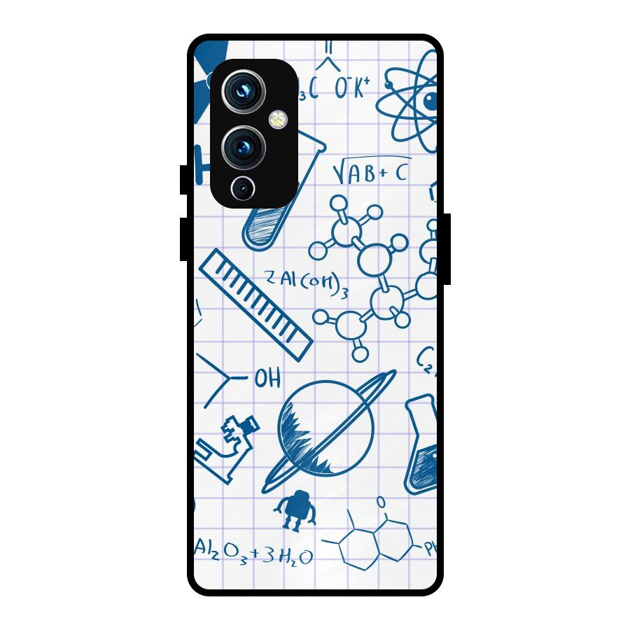Science Notebook Metal Back Case for OnePlus 9