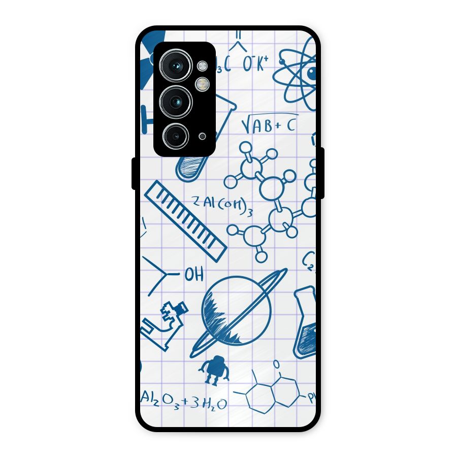 Science Notebook Metal Back Case for OnePlus 9RT 5G