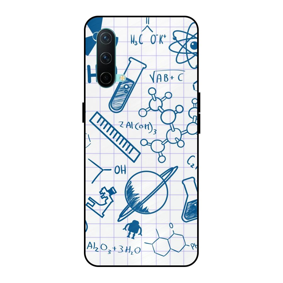Science Notebook Metal Back Case for OnePlus Nord CE 5G