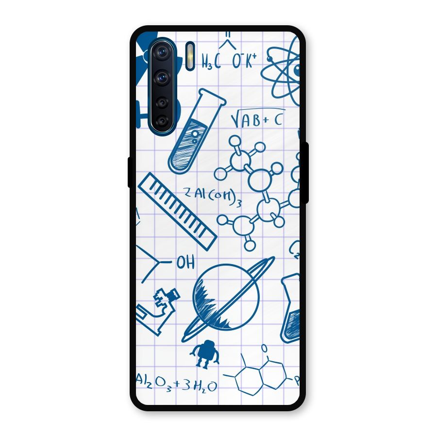 Science Notebook Metal Back Case for Oppo F15