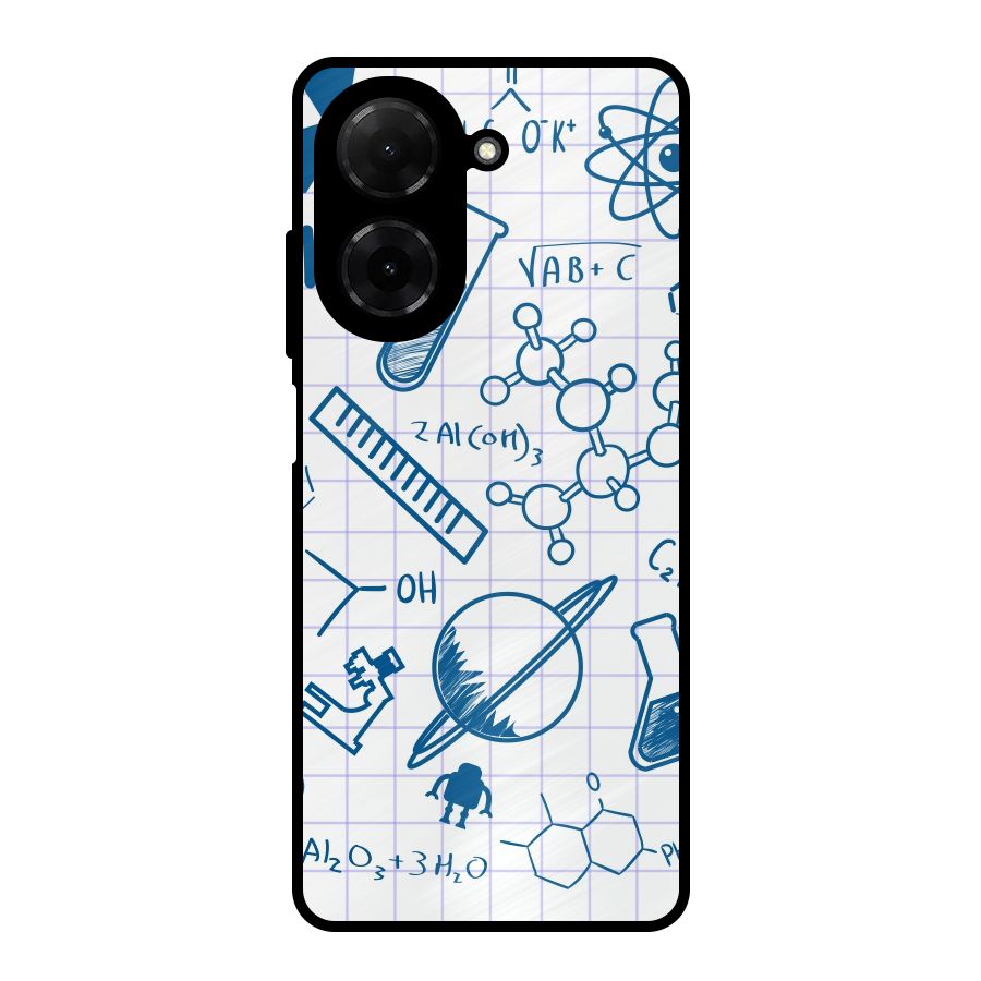 Science Notebook Metal Back Case for Poco C71