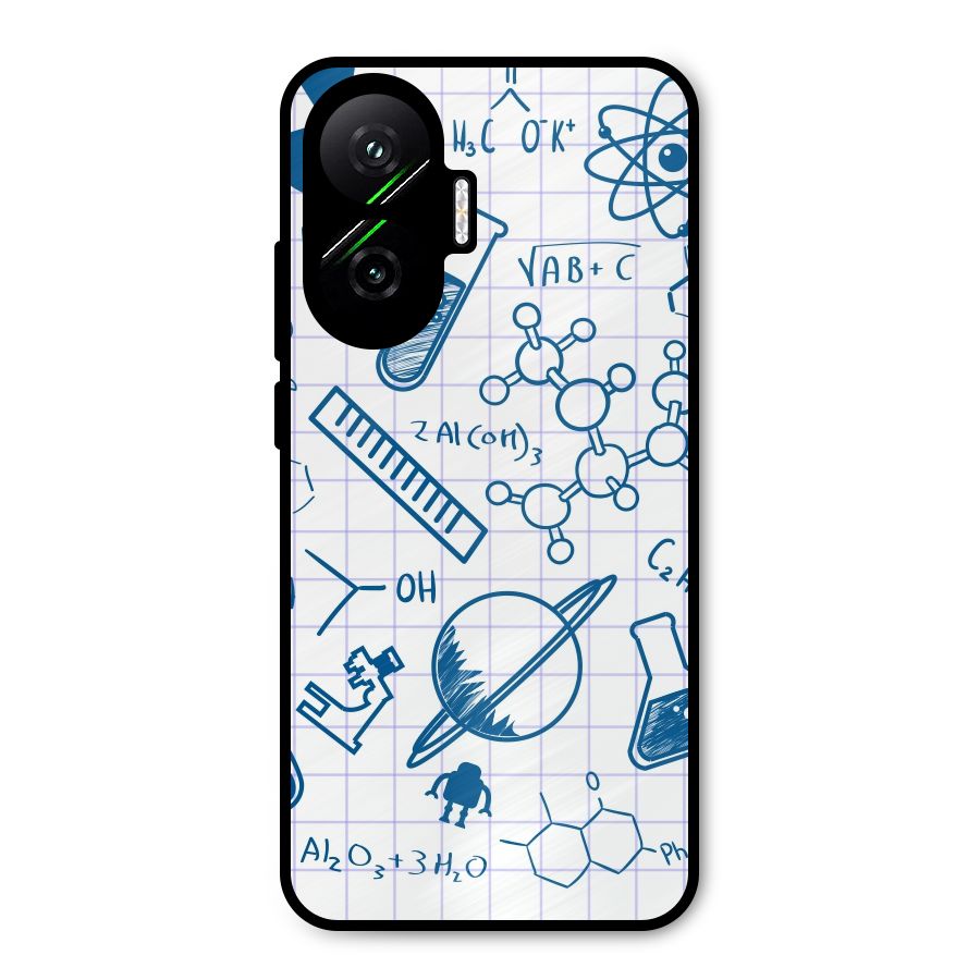 Science Notebook Metal Back Case for Poco F7