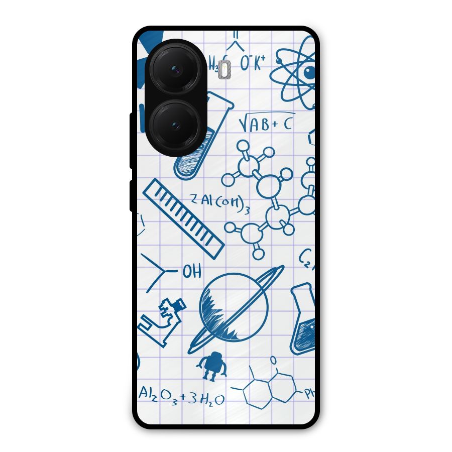 Science Notebook Metal Back Case for Poco X7 Pro