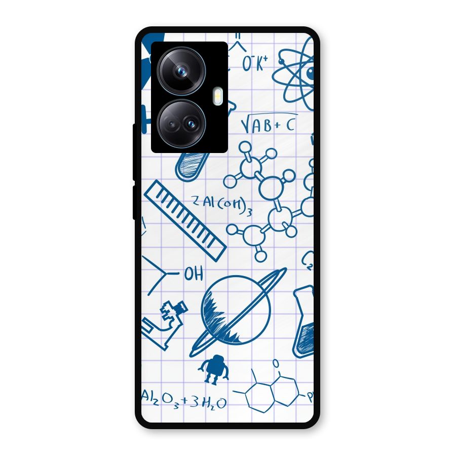 Science Notebook Metal Back Case for Realme 10 Pro Plus