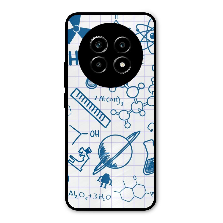 Science Notebook Metal Back Case for Realme 13 Pro