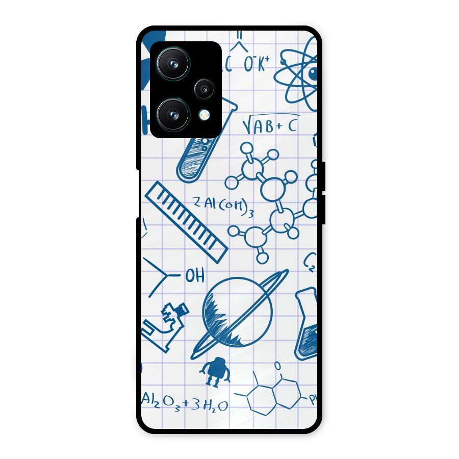 Science Notebook Metal Back Case for Realme 9 Pro 5G