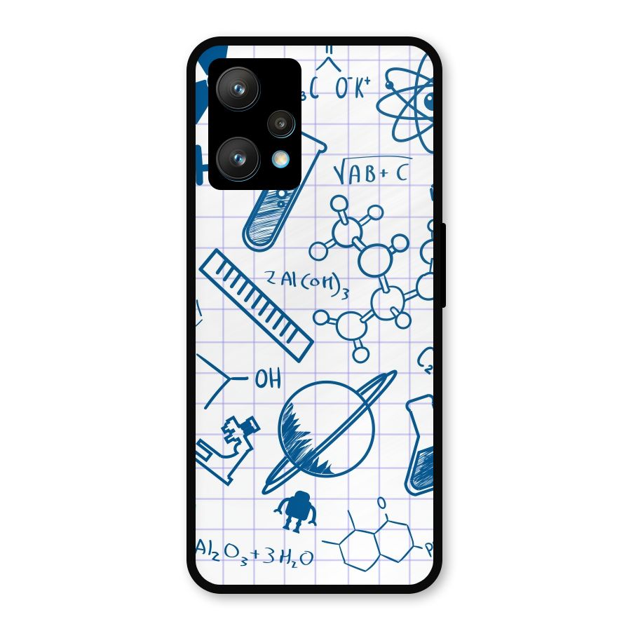 Science Notebook Metal Back Case for Realme 9 Pro Plus 5G