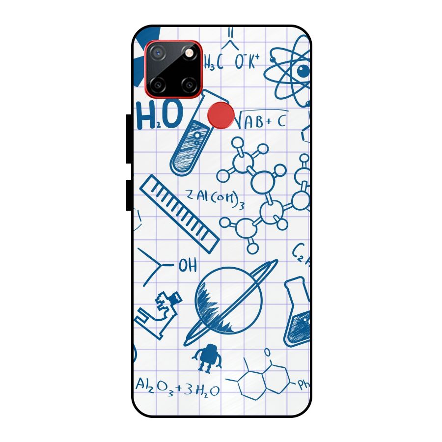 Science Notebook Metal Back Case for Realme C12